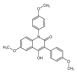 4-Hydroxy-6-methoxy-1,3-bis-(4-methoxy-phenyl)-1H-quinolin-2-one_96585-49-8