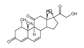 1α-Methyl-Δ4,6-pregnadiendiol-(17α,21)-trion-(3,11,20)_96587-58-5