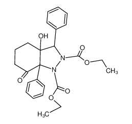 3a-hydroxy-7-oxo-3,7a-diphenyl-hexahydro-indazole-1,2-dicarboxylic acid diethyl ester_96588-40-8