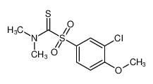1-((3-chloro-4-methoxyphenyl)sulfonyl)-N,N-dimethylmethanethioamide_96598-68-4