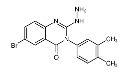 6-Bromo-3-(3,4-dimethyl-phenyl)-2-hydrazino-3H-quinazolin-4-one_96601-52-4