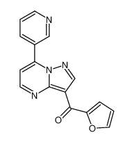 Methanone, 2-furanyl[7-(3-pyridinyl)pyrazolo[1,5-a]pyrimidin-3-yl]-_96603-89-3
