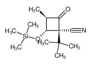 (1R,3R,4R)-1-tert-Butyl-3-methyl-2-oxo-4-trimethylsilanyloxy-cyclobutanecarbonitrile_96612-32-7