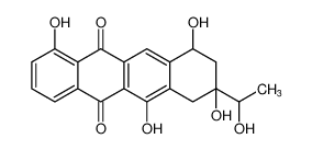 1,6,8,10-tetrahydroxy-8-(1-hydroxyethyl)-7,8,9,10-tetrahydrotetracene-5,12-dione_96622-83-2