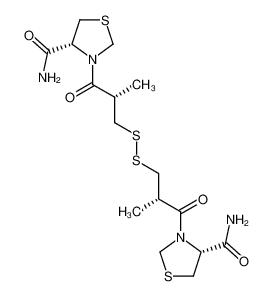 (4R,4'R)-3,3'-(3,3'-dithiobis((2S)-2-methylpropionyl))bis(4-thiazolidinecarboxamide)_96631-34-4