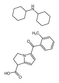 dicyclohexylamine salt of 5-o-toluoyl-1,2-dihydro-3H-pyrrolo[1,2-a]pyrrole-1-carboxylic acid_96632-90-5