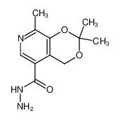 2,2,8-trimethyl-4H-[1,3]dioxino[4,5-c]pyridine-5-carboxylic acid hydrazide_96636-14-5