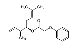 Phenoxy-acetic acid (R)-4-methyl-1-((S)-1-methyl-allyl)-pent-3-enyl ester_96642-92-1