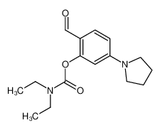 2-formyl-5-(1-pyrrolidinyl)phenyl diethylcarbamate_96649-19-3