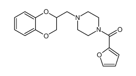 [4-(2,3-Dihydro-benzo[1,4]dioxin-2-ylmethyl)-piperazin-1-yl]-furan-2-yl-methanone_96649-46-6