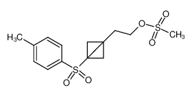 Methanesulfonic acid 2-[3-(toluene-4-sulfonyl)-bicyclo[1.1.0]but-1-yl]-ethyl ester_96667-28-6