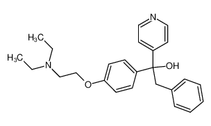 1-[4-(2-Diethylamino-ethoxy)-phenyl]-2-phenyl-1-pyridin-4-yl-ethanol_96669-96-4