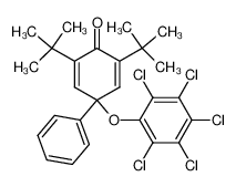 (3,5-Di-tert.-butyl-1-phenyl-4-oxo-cyclohexadien-yl)-(penta-chlorphenyl)-ether_96670-88-1