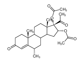 16α,17α-Diacetoxy-6α-methyl-pregnen-(4)-dion-(3,20)_96671-13-5