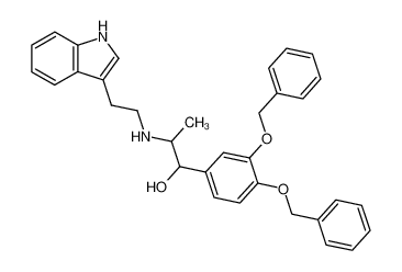 1-(3,4-Dibenzyloxy-phenyl)-2-(2-indol-3-yl-ethylamino)-propan-1-ol_96676-53-8