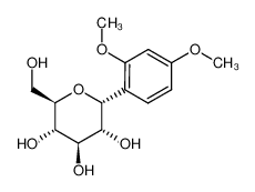 (2R,3R,4R,5S,6R)-2-(2,4-Dimethoxy-phenyl)-6-hydroxymethyl-tetrahydro-pyran-3,4,5-triol_96689-95-1