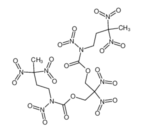 2,2-Dinitro-propandiol-(1,3)-bis-(N-nitro-N-(3,3-dinitro-butyl)-carbamat)_96691-11-1