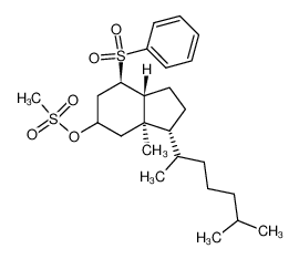 (3R,3aR,7R,7aR)-3a-methyl-3-((R)-6-methylheptan-2-yl)-7-(phenylsulfonyl)octahydro-1H-inden-5-yl methanesulfonate_96700-57-1