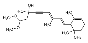 (6E,8E)-1,1-Dimethoxy-3,7-dimethyl-9-(2,6,6-trimethyl-cyclohex-2-enyl)-nona-6,8-dien-4-yn-3-ol_96707-40-3