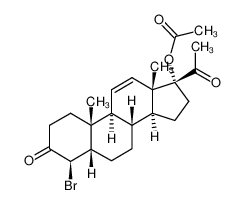 4β-Brom-17α-acetoxy-pregnen-11-dion-3.20_96709-42-1