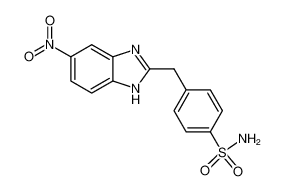 4-(5-nitro-1(3)H-benzoimidazol-2-ylmethyl)-benzenesulfonamide_96716-54-0