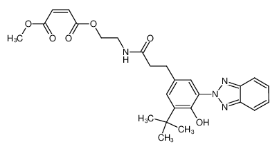 N-(2-(4-methoxy-1,4-dioxo-cis-but-2-en-1-yloxy)ethyl)-3-(2H-benzotriazol-2-yl)-4-hydroxy-5-tert-butylbenzenepropanamide_96721-32-3