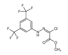 methyl 2-[[3,5-bis(trifluoromethyl)phenyl]hydrazinylidene]-2-chloroacetate_96722-60-0
