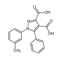 1-(3-methylphenyl)-5-phenylpyrazole-3,4-dicarboxylic acid_96723-07-8