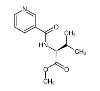 N-((1S)-1-(methoxycarbonyl)-2-methylpropyl)-3-(aminocarbonyl)pyridine_96746-84-8