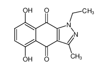 1-ethyl-5,8-dihydroxy-3-methyl-1H-benzo[f]indazole-4,9-dione_96748-38-8