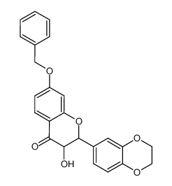 7-Benzyloxy-2-(2,3-dihydro-benzo[1,4]dioxin-6-yl)-3-hydroxy-chroman-4-one_96754-64-2