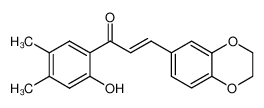1-(2-hydroxy-4,5-dimethylphenyl)-3-(6-benzodioxan-1,4-yl)propenone_96755-10-1
