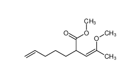 methyl (Z)-2-(2-methoxyprop-1-en-1-yl)hept-6-enoate_96761-06-7