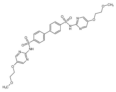 biphenyl-4,4'-disulfonic acid bis-[5-(2-methoxy-ethoxy)-pyrimidin-2-ylamide]_96762-83-3