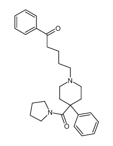 1-[1-(5-oxo-5-phenyl-pentyl)-4-phenyl-piperidine-4-carbonyl]-pyrrolidine_96767-61-2