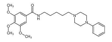 3,4,5-trimethoxy-N-[5-(4-phenyl-piperazin-1-yl)-pentyl]-benzamide_96770-05-7