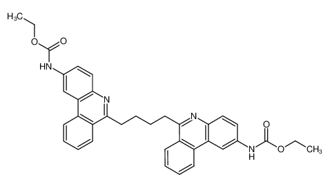 N,N'-(6,6'-butane-1,4-diyl-di-phenanthridin-2-yl)-bis-carbamic acid diethyl ester_96772-31-5