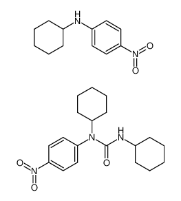 N,N'-Dicyclohexyl-N-(4-nitro-phenyl)-harnstoff * N-(4-Nitro-phenyl)-cyclohexylamin_96774-11-7