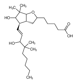 5-((3aR,4R)-5-hydroxy-4-((E)-3-hydroxy-4,4-dimethylnon-1-en-1-yl)-6,6-dimethylhexahydro-2H-cyclopenta[b]furan-2-yl)pentanoic acid_96780-42-6