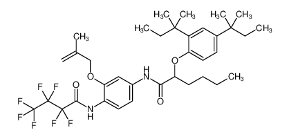 2-(2,4-di-tert-pentylphenoxy)-N-(4-(2,2,3,3,4,4,4-heptafluorobutanamido)-3-((2-methylallyl)oxy)phenyl)hexanamide_96784-11-1