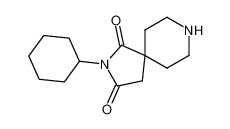 2-cyclohexyl-2,8-diaza-spiro[4.5]decane-1,3-dione_96785-57-8