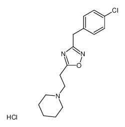 1-{2-[3-(4-Chloro-benzyl)-[1,2,4]oxadiazol-5-yl]-ethyl}-piperidine; hydrochloride_968-25-2