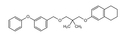 6-(2,2-dimethyl-3-((3-phenoxybenzyl)oxy)propoxy)-1,2,3,4-tetrahydronaphthalene_96801-27-3