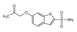 Benzo[b]thiophene-2-sulfonamide, 6-(2-oxopropoxy)-_96803-74-6
