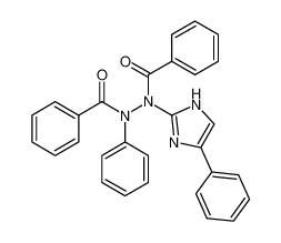 N,N'-dibenzoyl-N-phenyl-N'-(4-phenyl-1(3)H-imidazol-2-yl)-hydrazine_96809-17-5