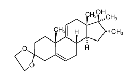 3-Ethylendioxy-16α.17α-dimethyl-Δ5.9(11)-androstadienol-(17β)_96811-21-1