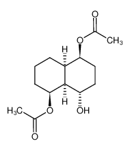 1α,5α-Diacetoxy-perhydro-(4aβ,8aβ)-naphth-4β-ol_96811-79-9