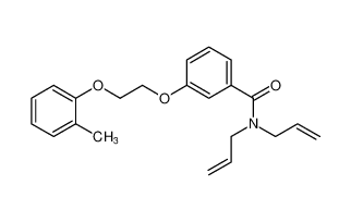 Benzamide, 3-[2-(2-methylphenoxy)ethoxy]-N,N-di-2-propenyl-_96815-15-5