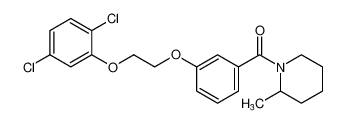 Piperidine, 1-[3-[2-(2,5-dichlorophenoxy)ethoxy]benzoyl]-2-methyl-_96815-30-4