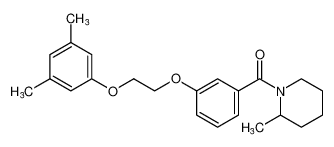 Piperidine, 1-[3-[2-(3,5-dimethylphenoxy)ethoxy]benzoyl]-2-methyl-_96815-38-2